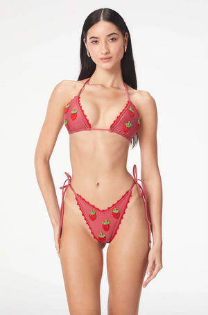 Meli Strawberry Bikini Top & Bottom by Capittana