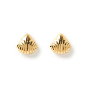 Perla Gold Shell Earrings by Arms of Eve