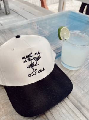 Meet Me at the Tini' Club - Black Vintage Trucker Hat