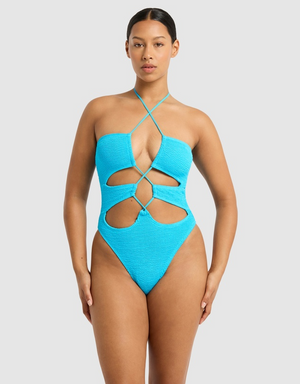 Gia One Piece In Cyan Recycled by Bond Eye