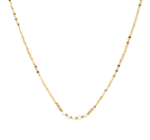Pebbles Necklace Gold~ Salty Babes by Salty Cali