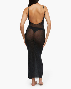 Mesh Scoop Maxi Slip Dress by We Wore What