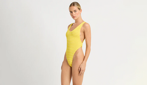 Ring Alicia One Piece In Limoncello Stripe by Bond Eye