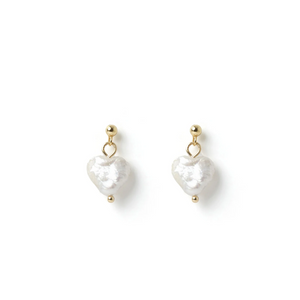 Lover Gold and Pearl Earrings by Arms of Eve