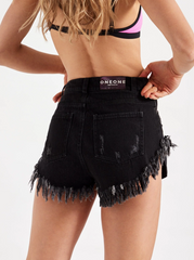 Rose Short - Black Denim by One One