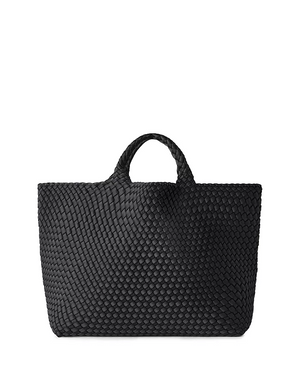 St. Barth's Large Tote | Onyx by Naghedi Nyc