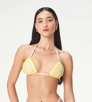 Cuba Yellow Crochet Bikini by Capittana