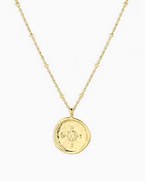 Compass Coin Necklace by Gorjana