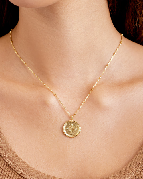 Compass Coin Necklace by Gorjana