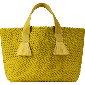 Tulum Medium Tote | Ochre by Naghedi Nyc