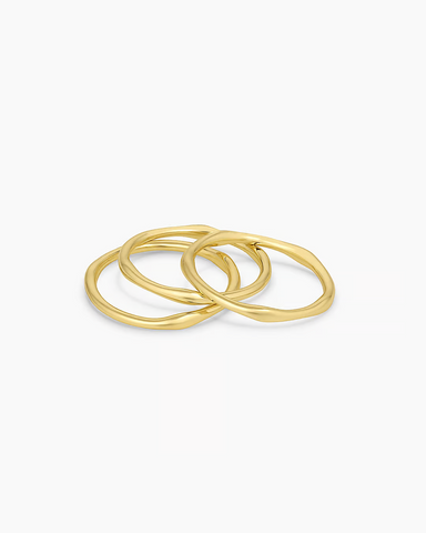 Smiley Ring Gold by Gorjana