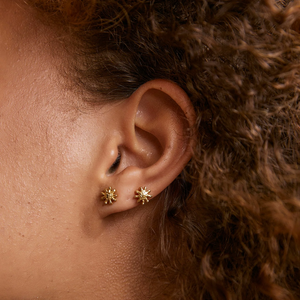 Magnolia Gold Studs by Arms of Eve