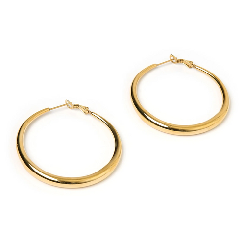 Riley Gold Hoop Earrings - Large by Arms of Eve