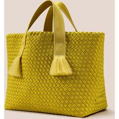 Tulum Medium Tote | Ochre by Naghedi Nyc