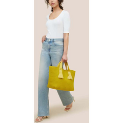 Tulum Medium Tote | Ochre by Naghedi Nyc