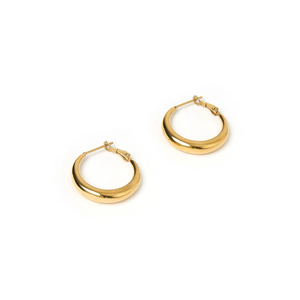 Riley Gold Hoop Earrings - Small by Arms of Eve