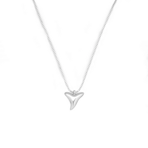 Shark Tooth Silver Necklace~ Salty Pendants by Salty Cali