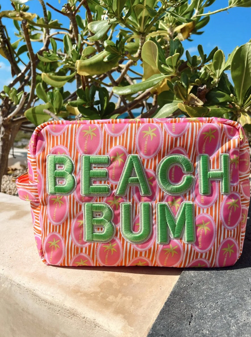 Beach Bum - Pink Palms XL