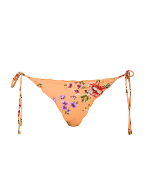 Bahia Embroidered Lettuce Tri Top & Bahia Embroidered Tie Teeny Bottom by PQ Swim