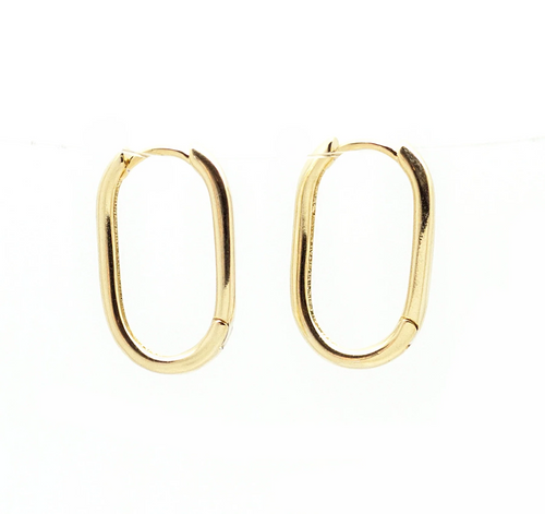 Deco Hoops Earrings Gold~ Salty Pendants by Salty Cali