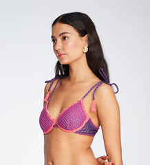 Stephanie Lilac Crochet Bikini Top & Bottom by Capittana