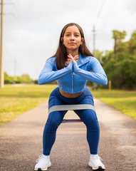 Indigo Full Zip Crop Rash Guard by BloqUv