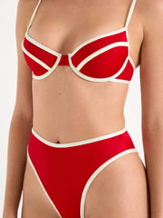 Margot Top & Lissa Bottom Cheeky - Scarlet by OneOne