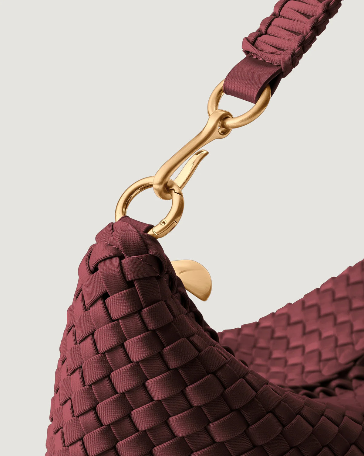 Porto Small Half-Moon Bag - Bordeaux By Naghedi