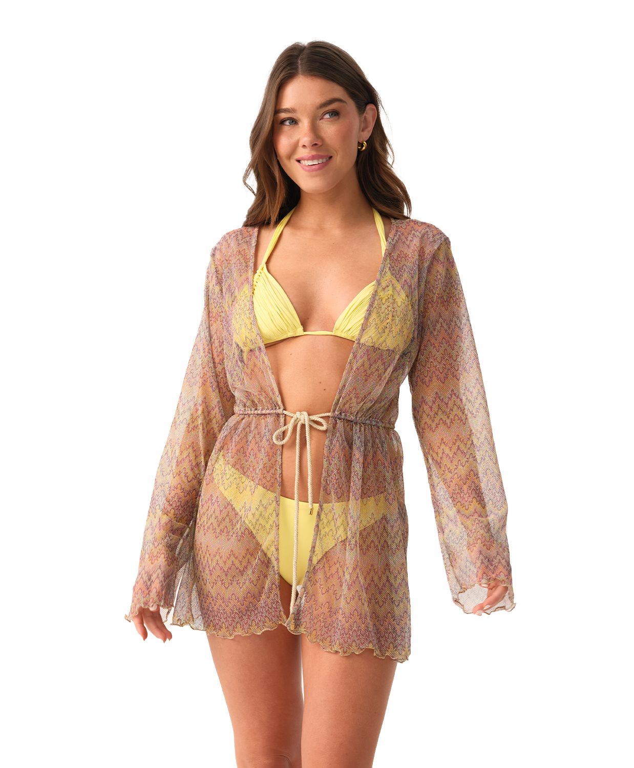 Rachel Tie Tunic Cover Up - Dazzle by PQ Swim