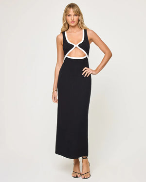 Steph Dress- Black-Cream by L*Space