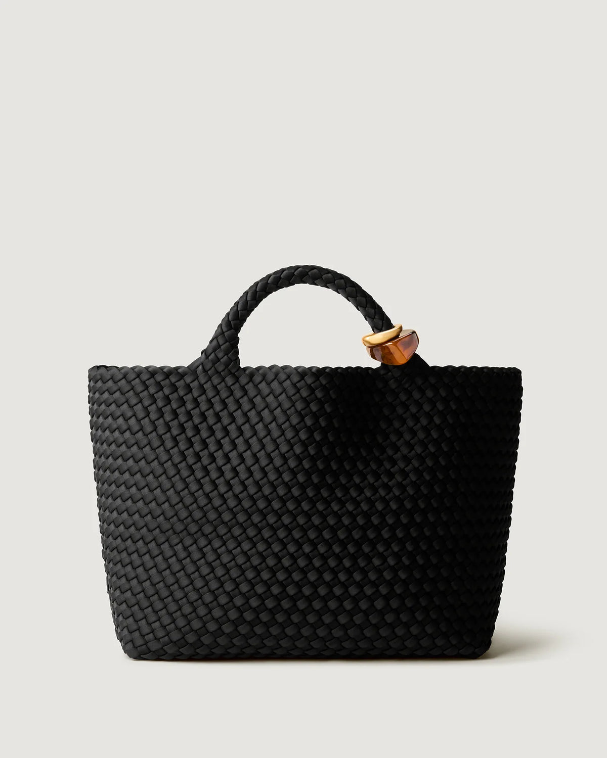 St. Barths Medium Tote Beads - Onyx By Naghedi