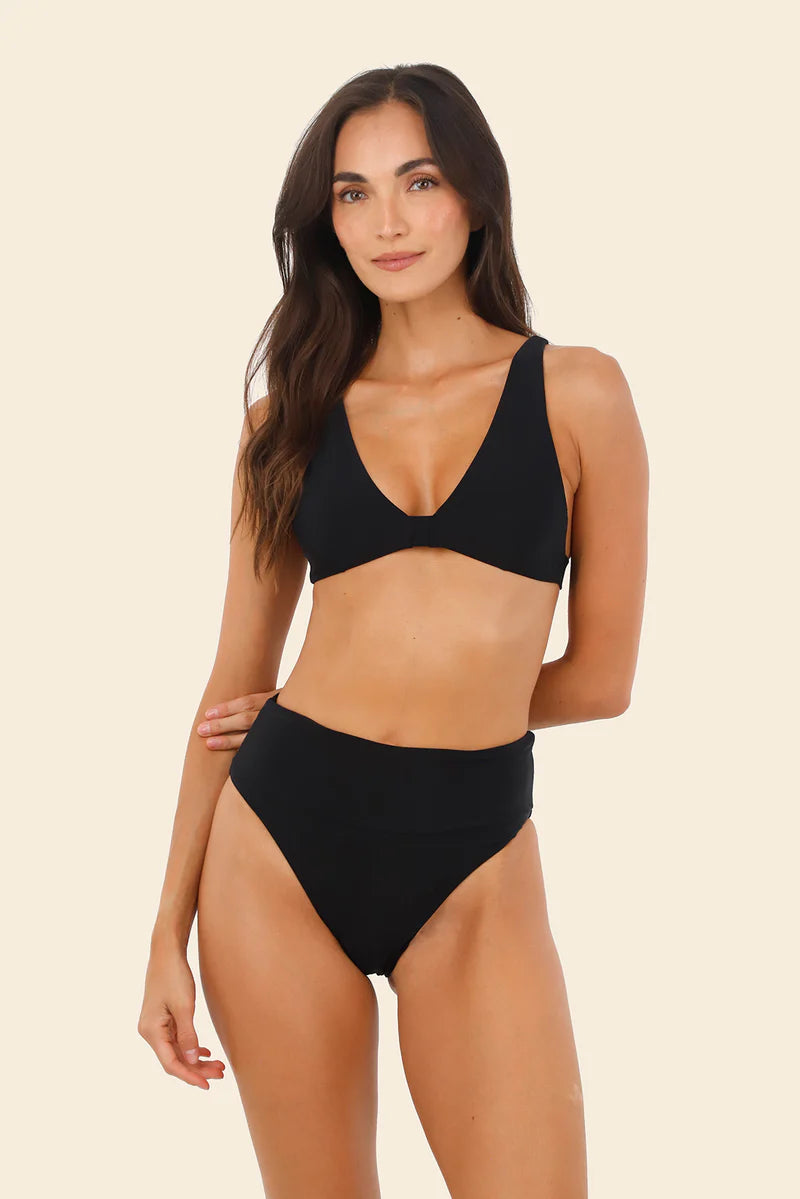 Black Zoe Top & Black Moon Bay Bottom by Malai