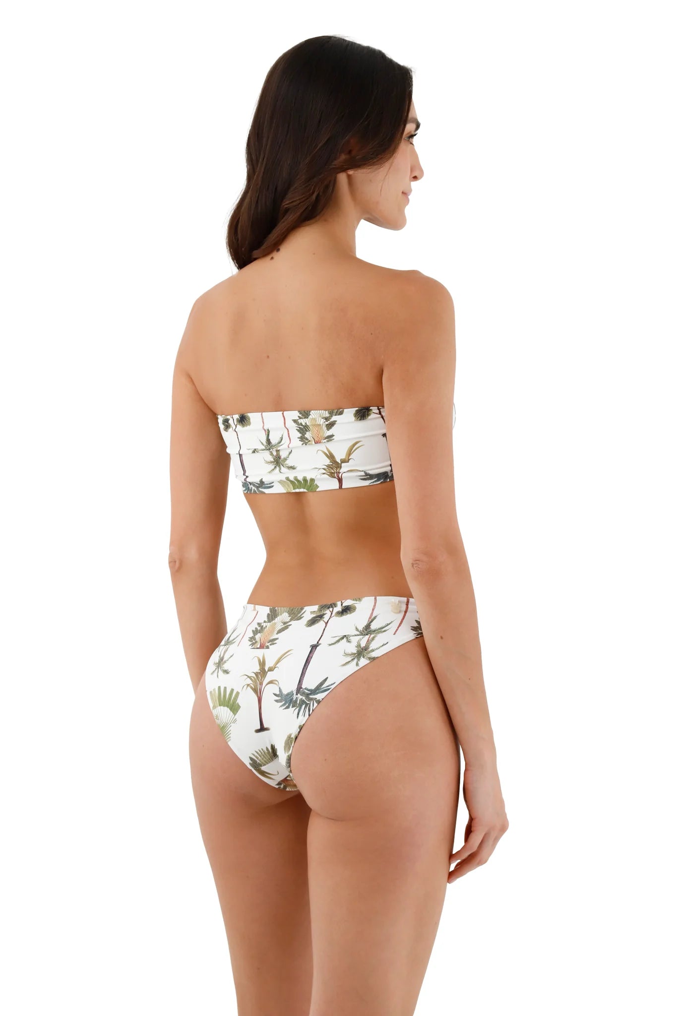 Green Wood Cast Bandeau Top & Green Wood Neo Paramount Bottom by Malai