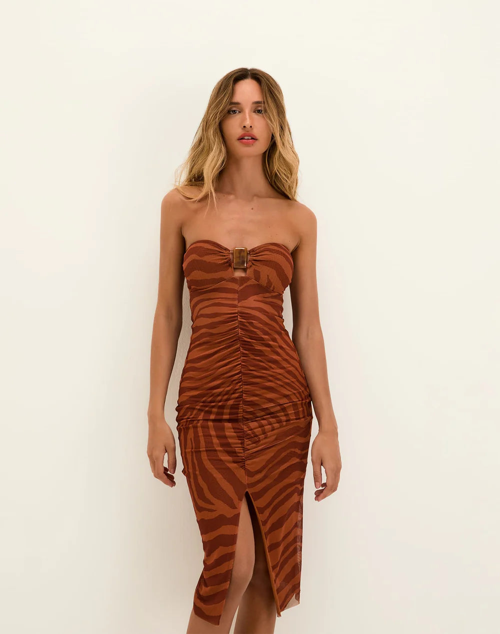 Suzane Midi Dress- Sundown By Vix Paula Hermanny