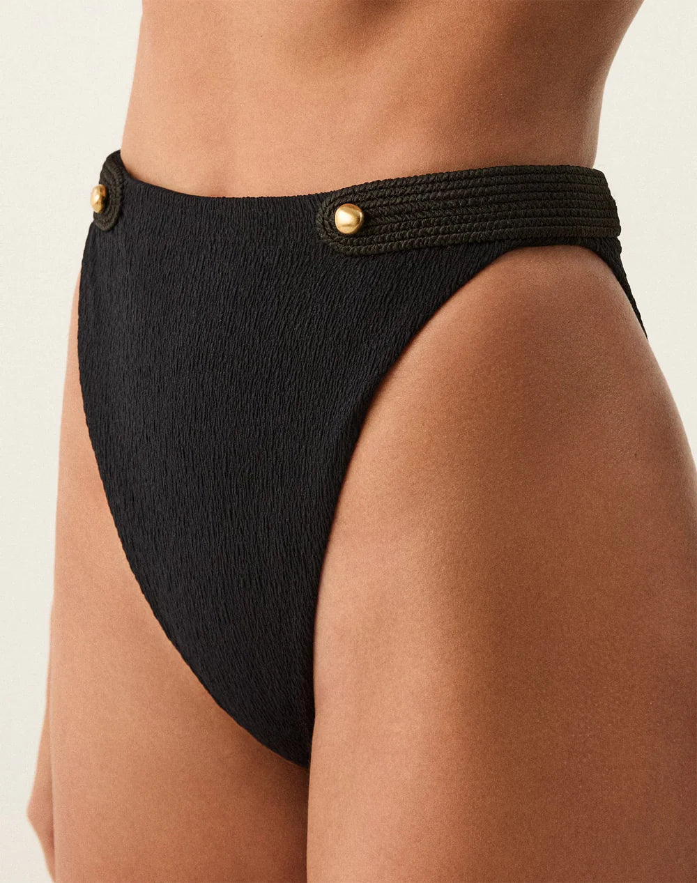 Firenze Lian Bandeau Top & Firenze Lian Hot Pant Bottom - Black By Vix Paula Hermanny