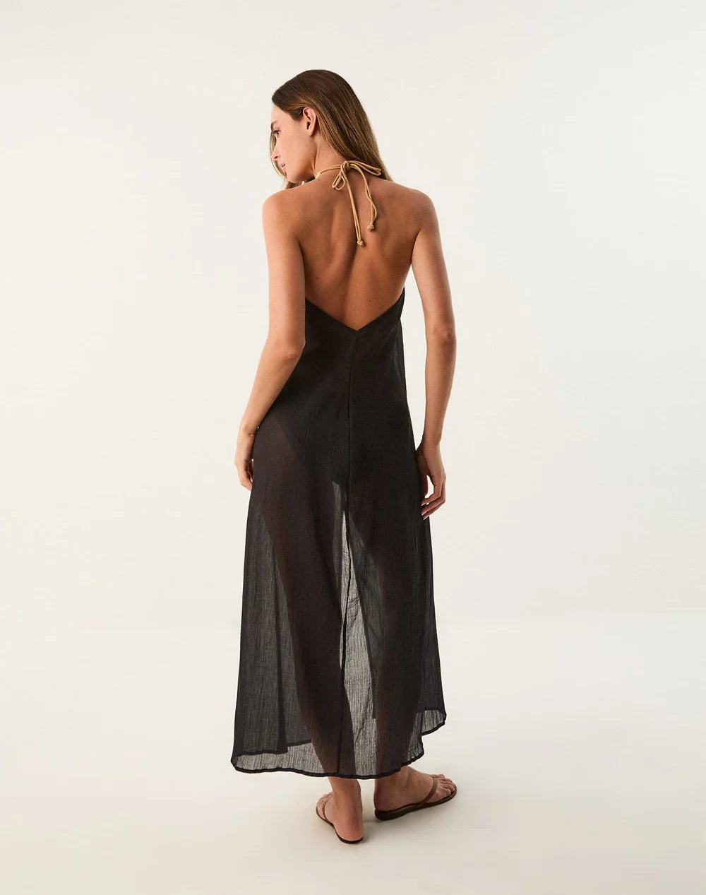 Cloe Long Cover Up - Black By Vix Paula Hermanny