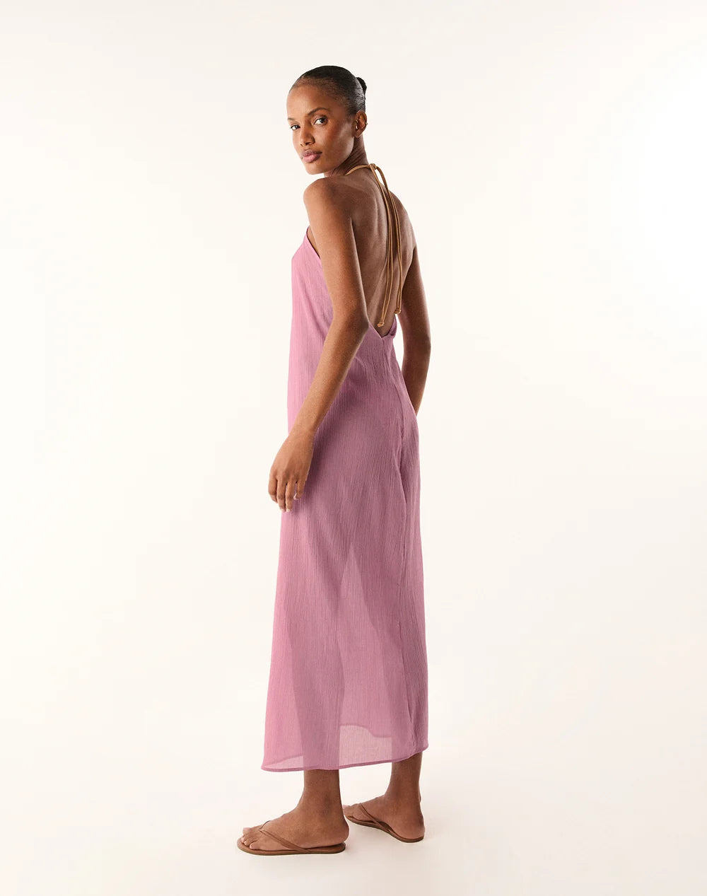 Cloe Long Cover Up - Pink By Vix Paula Hermanny