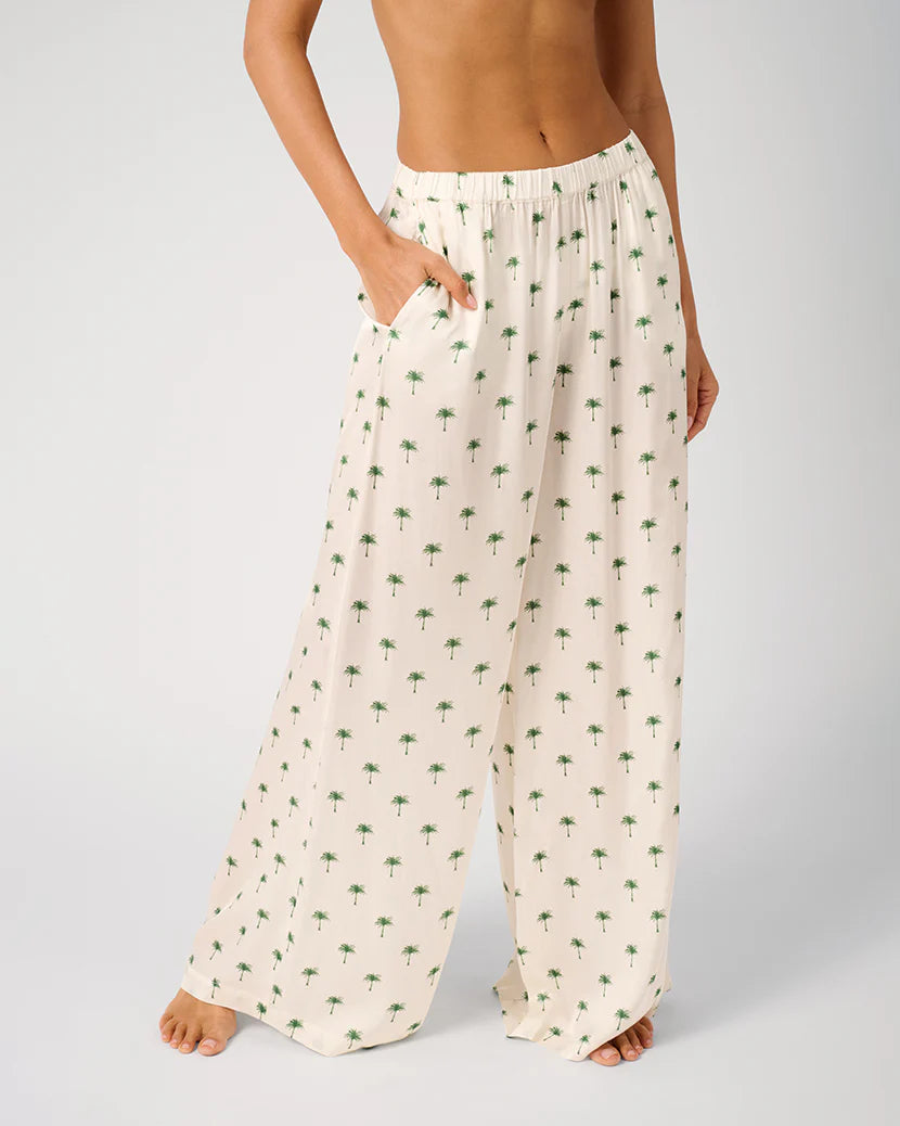 Beach Pants - Off White/Basil by We Wore What