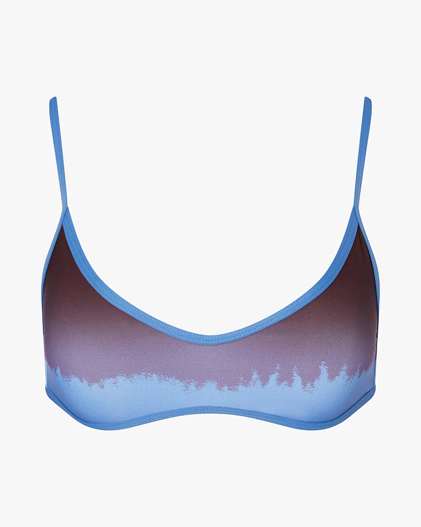 Scoop Neck Tie Back Top & Delilah Bottom | Maroon/Blue Jean by We Wore What
