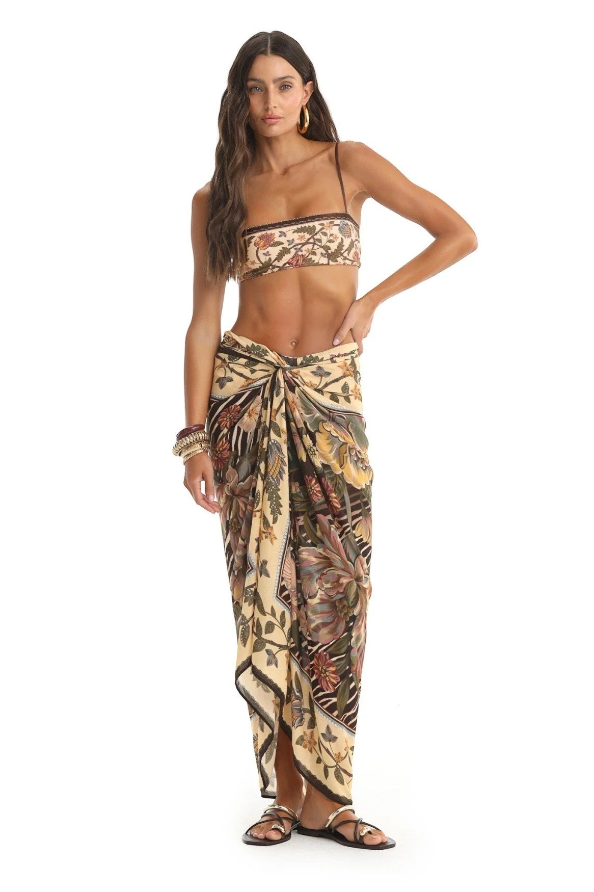 Marine Pareo Cover Up - Zafra by Agua Bendita