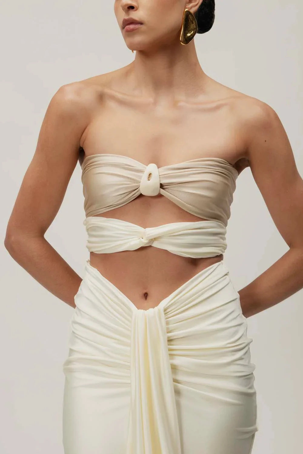 Giselle Maxi Dress - Marble Ivory by Baobab