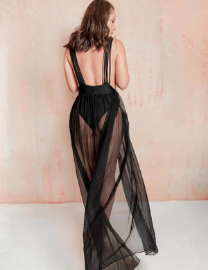 Coralito Dress Black by Entreaguas