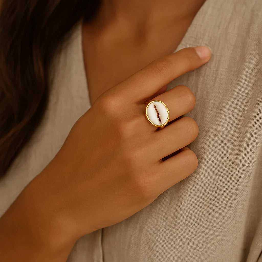 Puka Ring - Gold by Salty Cali