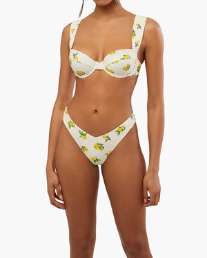 Claudia Top & Delilah Bottom Ditsy Lemons by We Wore What