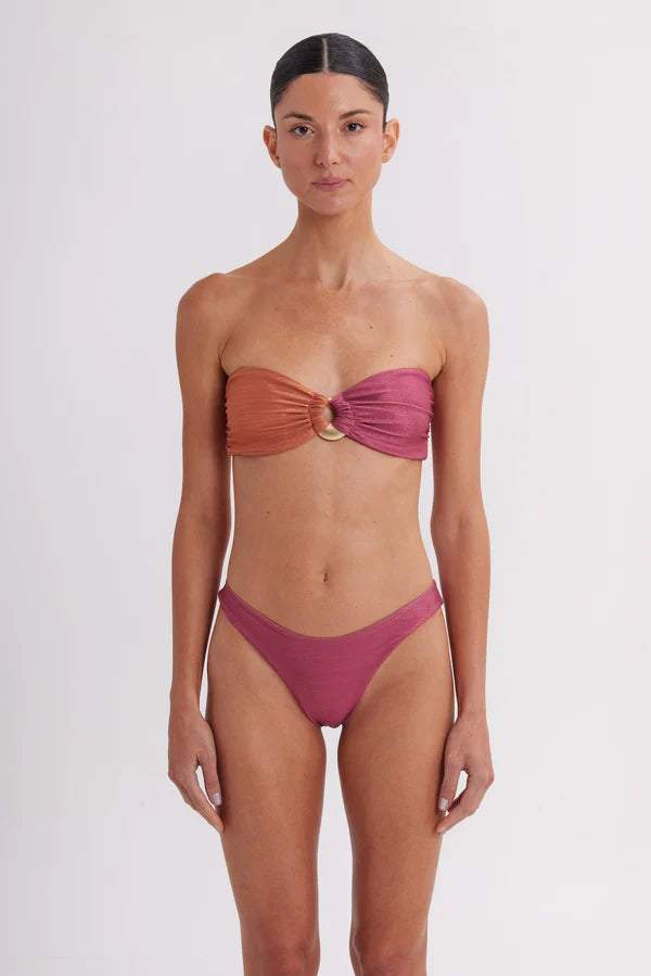 Bikini Top Hana Magenta & Bikini Bottom Alice Magenta by Mar De Lua