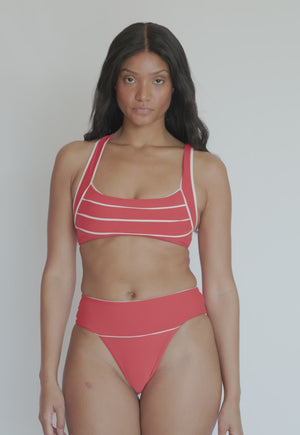 Passion Gabby Top & Passion Banded High Waist Bottom by PQ Swim