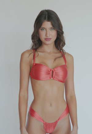 Tangerine Stevie Top & Tangerine Cindy Teeny Bottom by PQ Swim