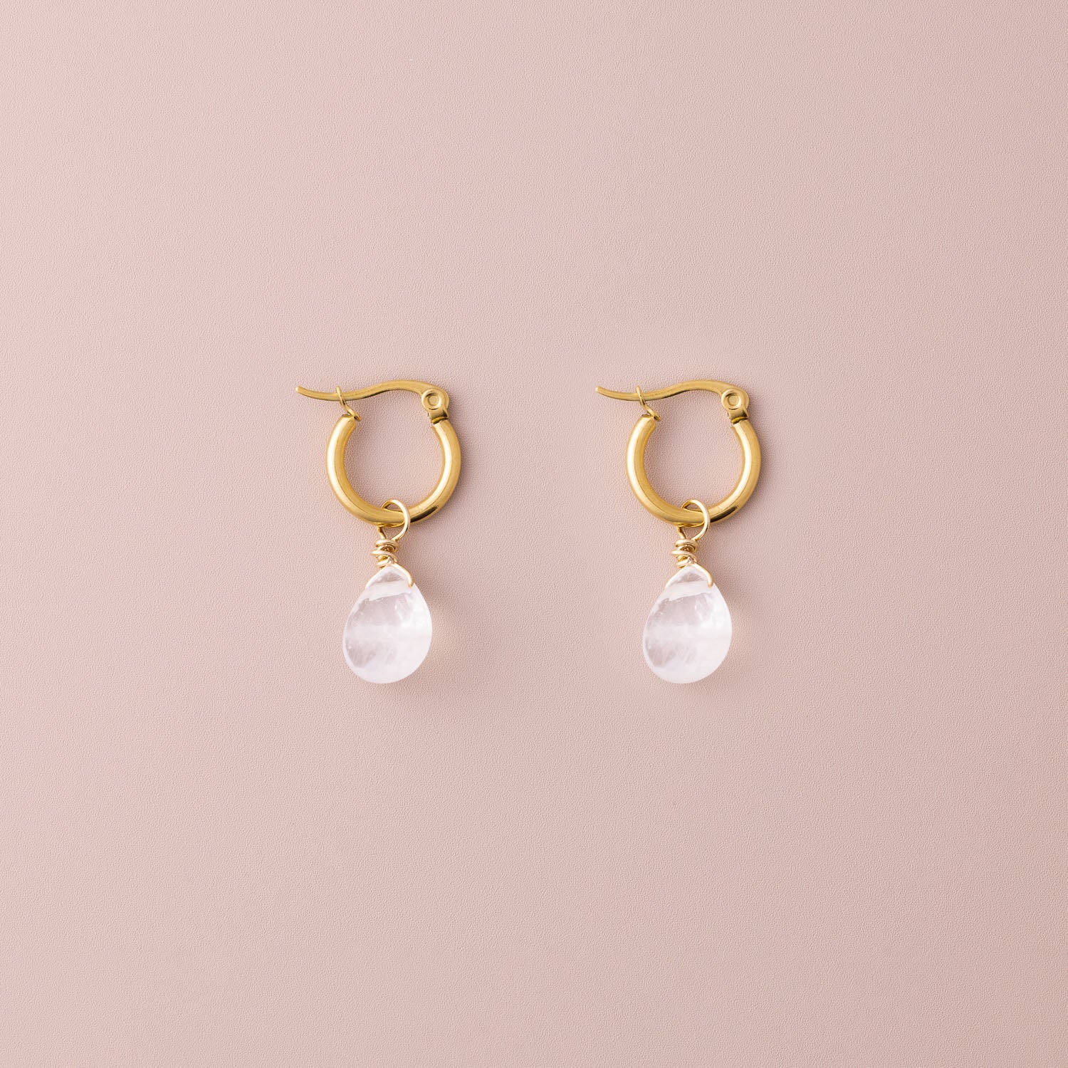 POS - Mini Hoop Semiprecious Drop