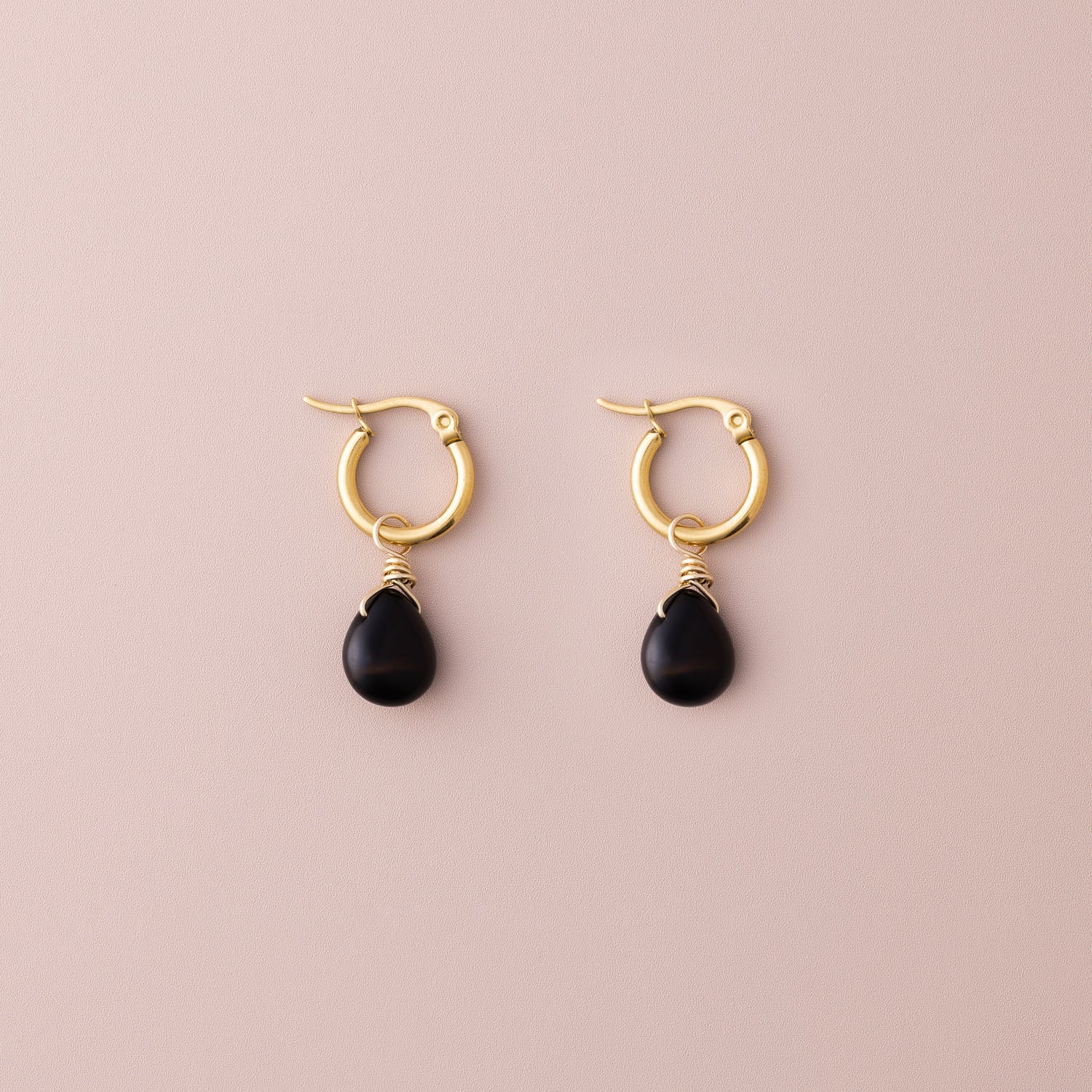 POS - Mini Hoop Semiprecious Drop