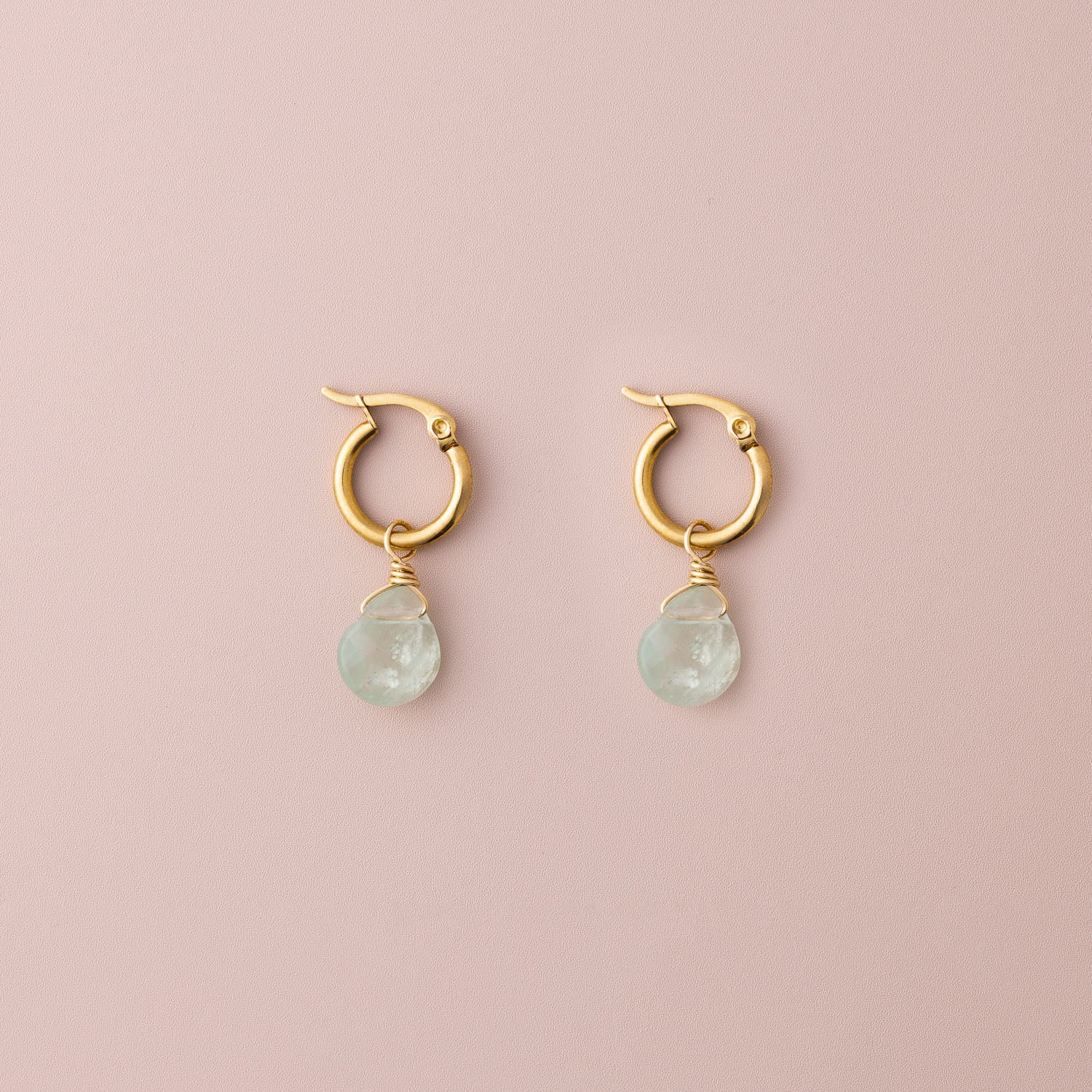 POS - Mini Hoop Semiprecious Drop